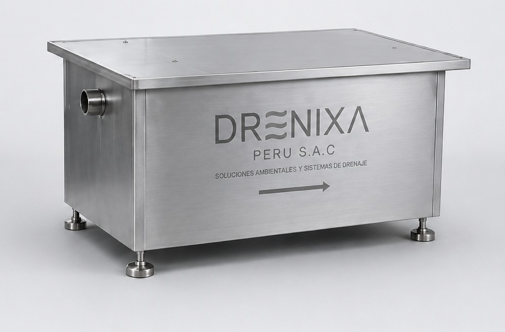 Trampa de grasa Drenixa en acero inoxidable AISI 304